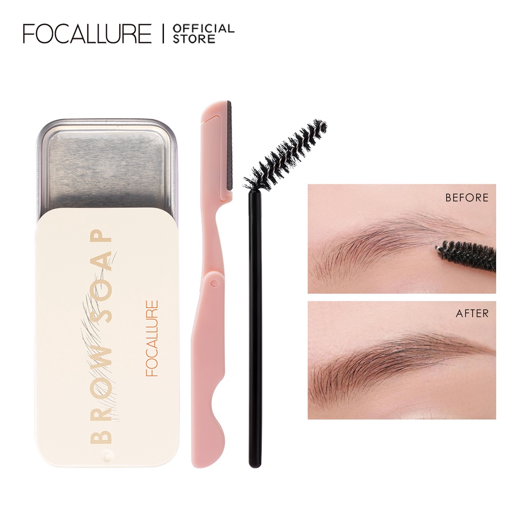 Focallure เจลปัดคิ้ว สีใส 3D มาสคาร่า