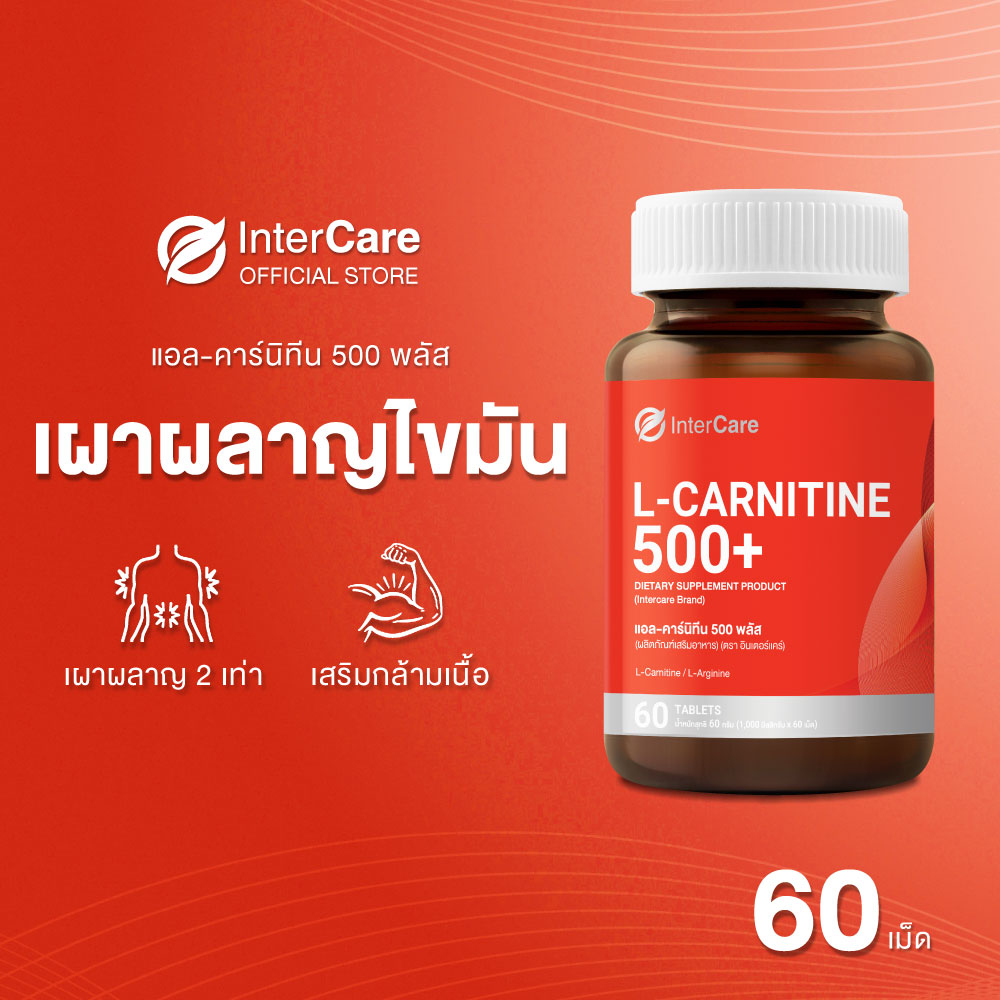 InterCare - L-carnitine 500+, แอลคาร์นิทีน ยี่ห้อไหนดี