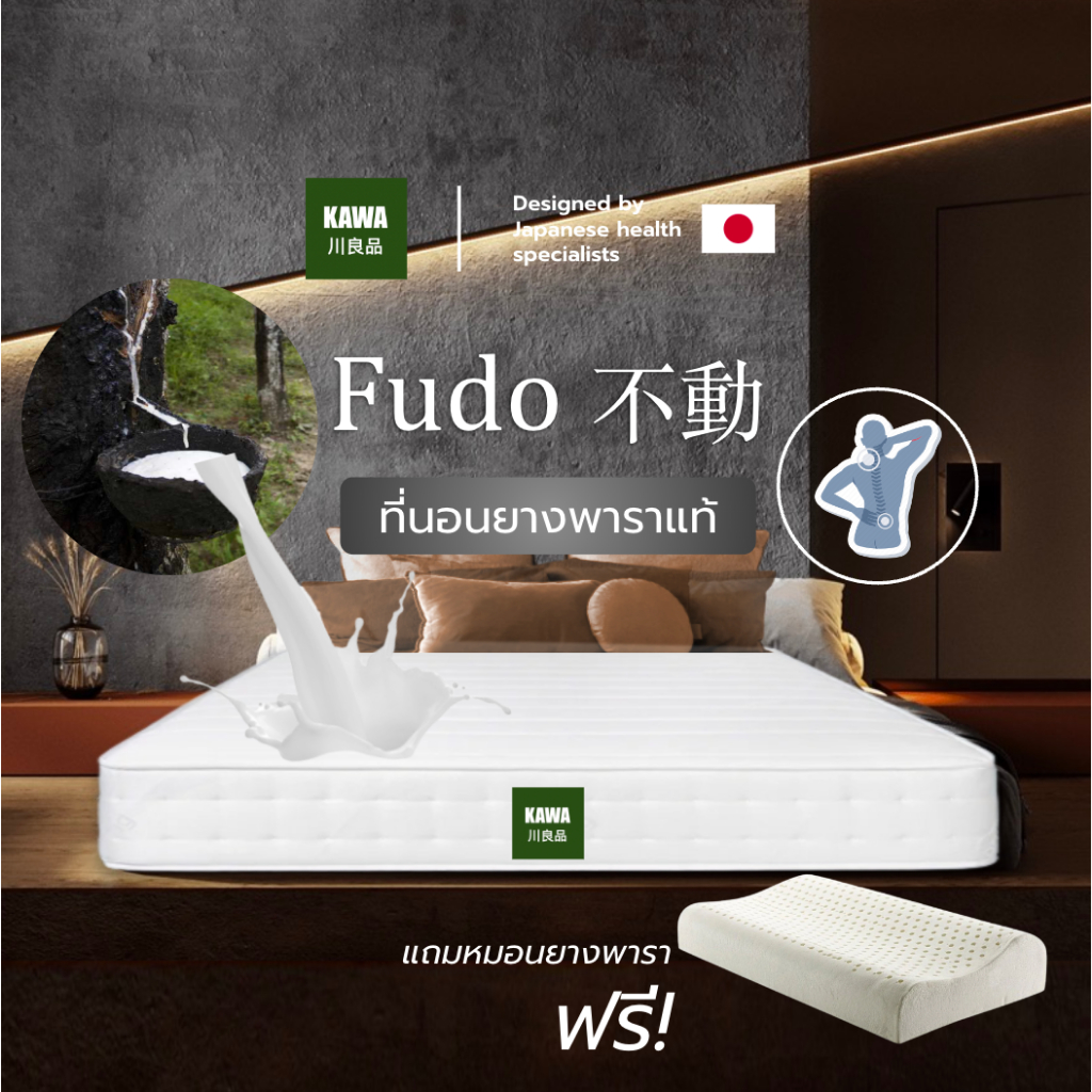 Kawa Mattress ที่นอนยางพาราHybrid รุ่น Fudo, ที่นอนยางพารา 5 ฟุต ยี่ห้อไหนดี