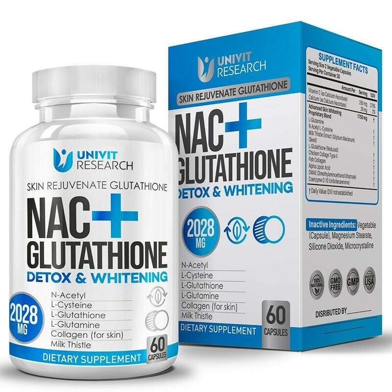 Nac + Glutathione Capsules กลูต้า สูตรเข้มข้น 2028 mg